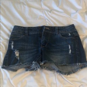 Blue jean shorts